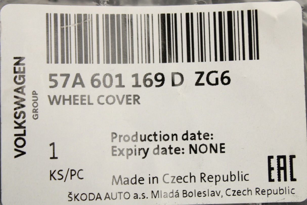 Skoda Karoq 2018-on 19" alloy wheel trim 57A601169D ZG6