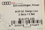 Audi Q2 2017-on accessory mud flaps (rear) 81A075105