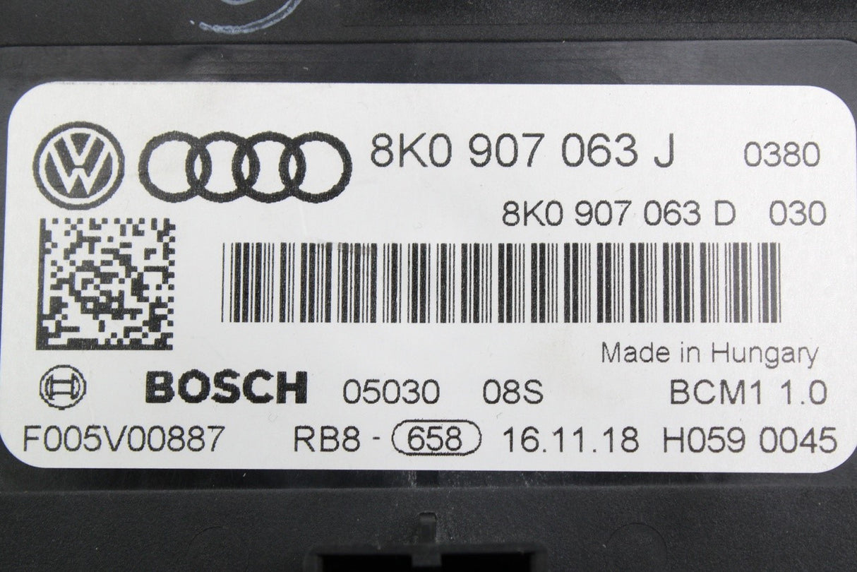 Audi A5 S5 Cabriolet 10-11 onboard supply control module 8K0907063J