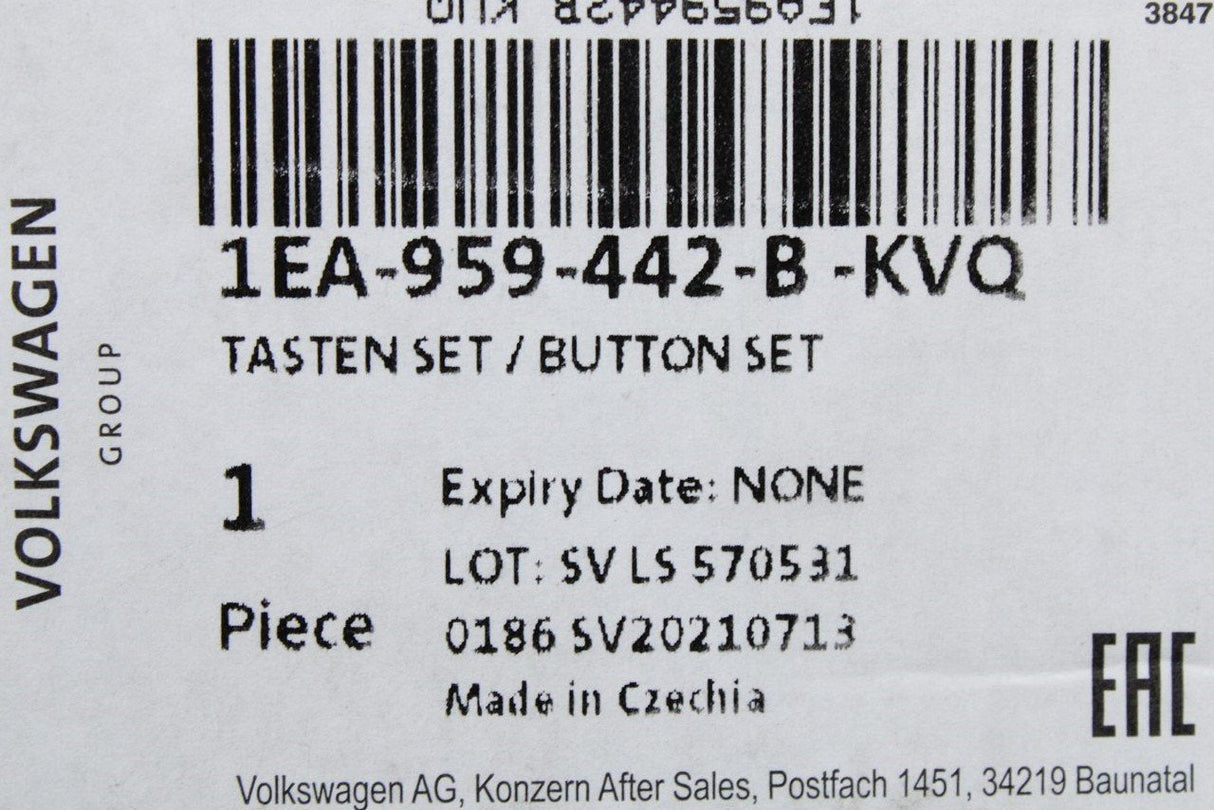 VW Golf Arteon Tiguan multifunction steering wheel button 1EA959442B KVQ