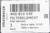 Audi A6 S6 A7 S7 A8 RS6 RS7 cabin pollen filter element 4H0819439