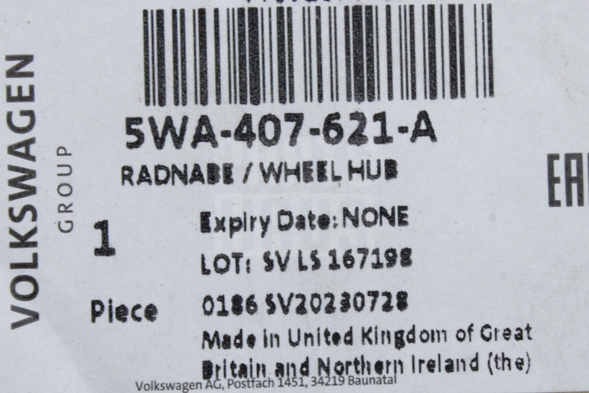 VW Golf Audi A3 Skoda SEAT CUPRA wheel hub with bearing (x1) 5WA407621A