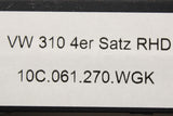 VW ID.3 2020-on premium textile floor mat set (x4) 10C061270 WGK