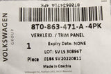 Audi A5 S5 RS5 2012-2017 interior rear cross panel trim 8T0863471A 4PK