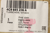 Audi A6 S6 RS6 Avant C7 2011-18 window glass (rear right) 4G9845206A