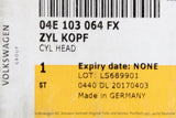 VW Audi Skoda SEAT 1.4 TSI TFSI cylinder head with valves 04E103064FX