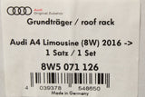 Audi A4 S4 Saloon B9 2016-on accessory roof bars set 8W5071126