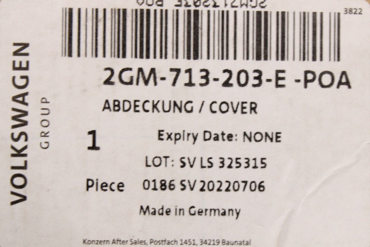 VW T-Cross 2019-on automatic gear selector knob & gaiter 2GM713203E POA