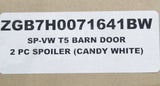 VW Transporter T5 T5.1 wing door spoiler (candy white) ZGB7H0071641BW