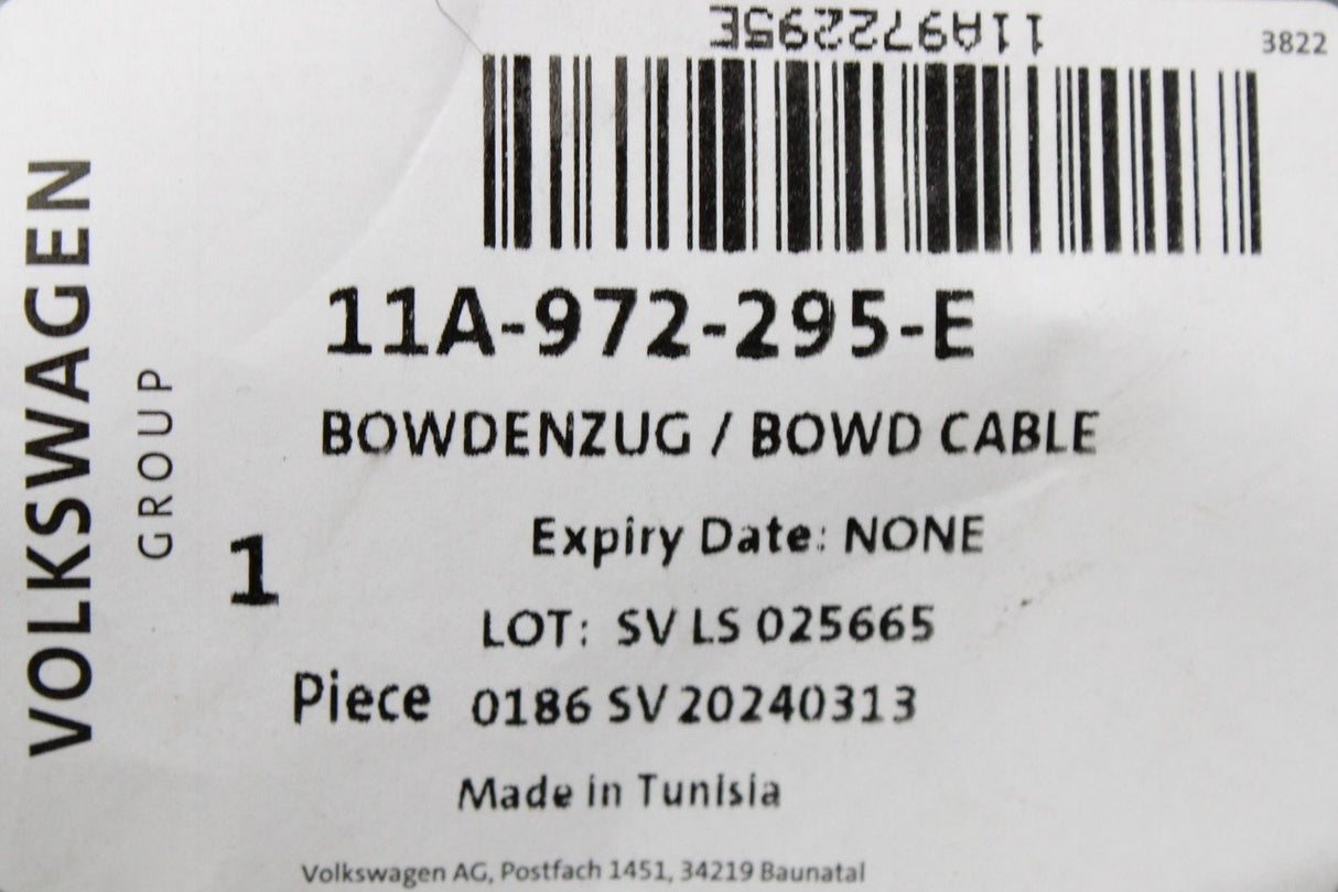 VW ID.4 ID.5 front interior door lock release cable (left) 11A972295E