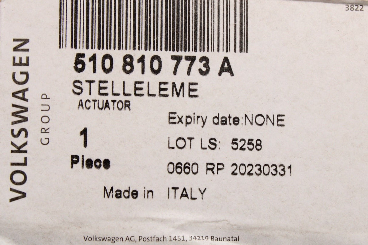 VW Audi Skoda SEAT CUPRA fuel filler flap lock actuator 510810773A