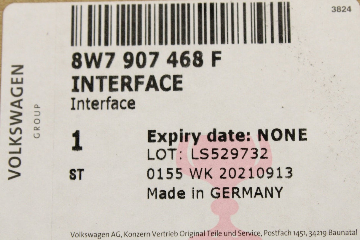 Audi A4 S4 RS4 A5 RS5 Q5 Q7 diagnosis interface control unit 8W7907468F