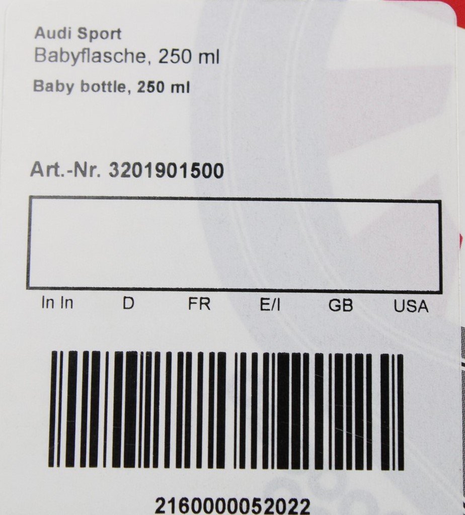 Audi sport 250 ml baby bottle (0-24m) 3201901500