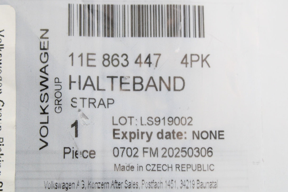 VW ID.4 ID.5 2021-on parcel shelf holding strap (x1) 11E863447 4PK
