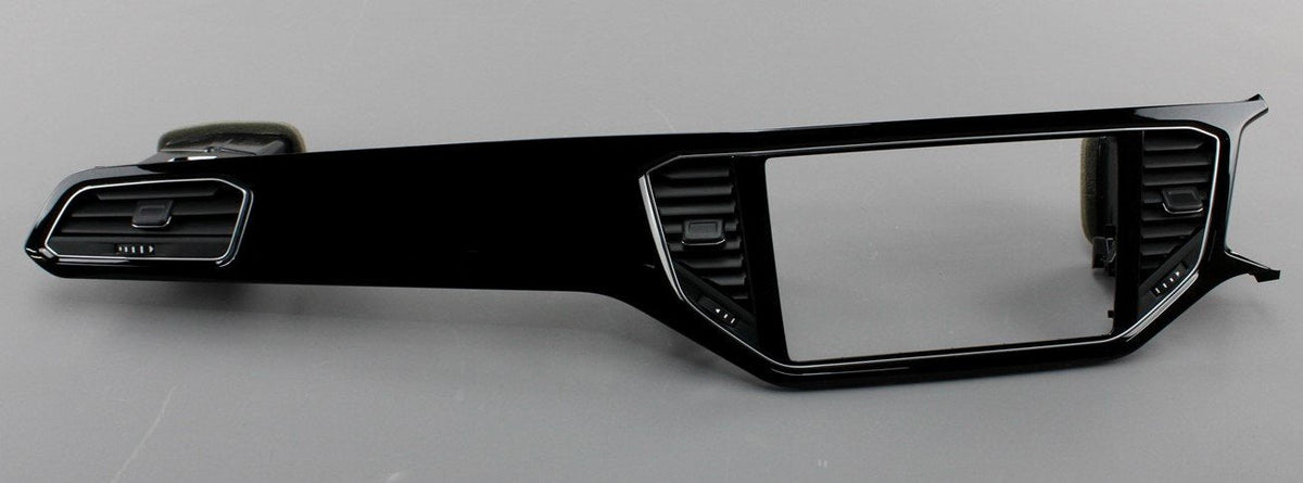 VW T-Roc R 2018-on passenger dashboard air vents trim (RHD) 2GB858415C N0R, view 1