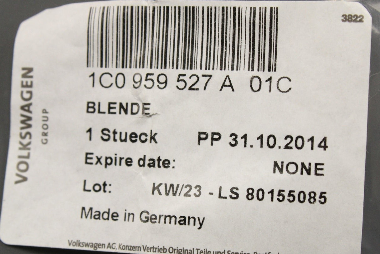 VW Beetle 99-10 passenger electric window switch trim 1C0959527A 01C