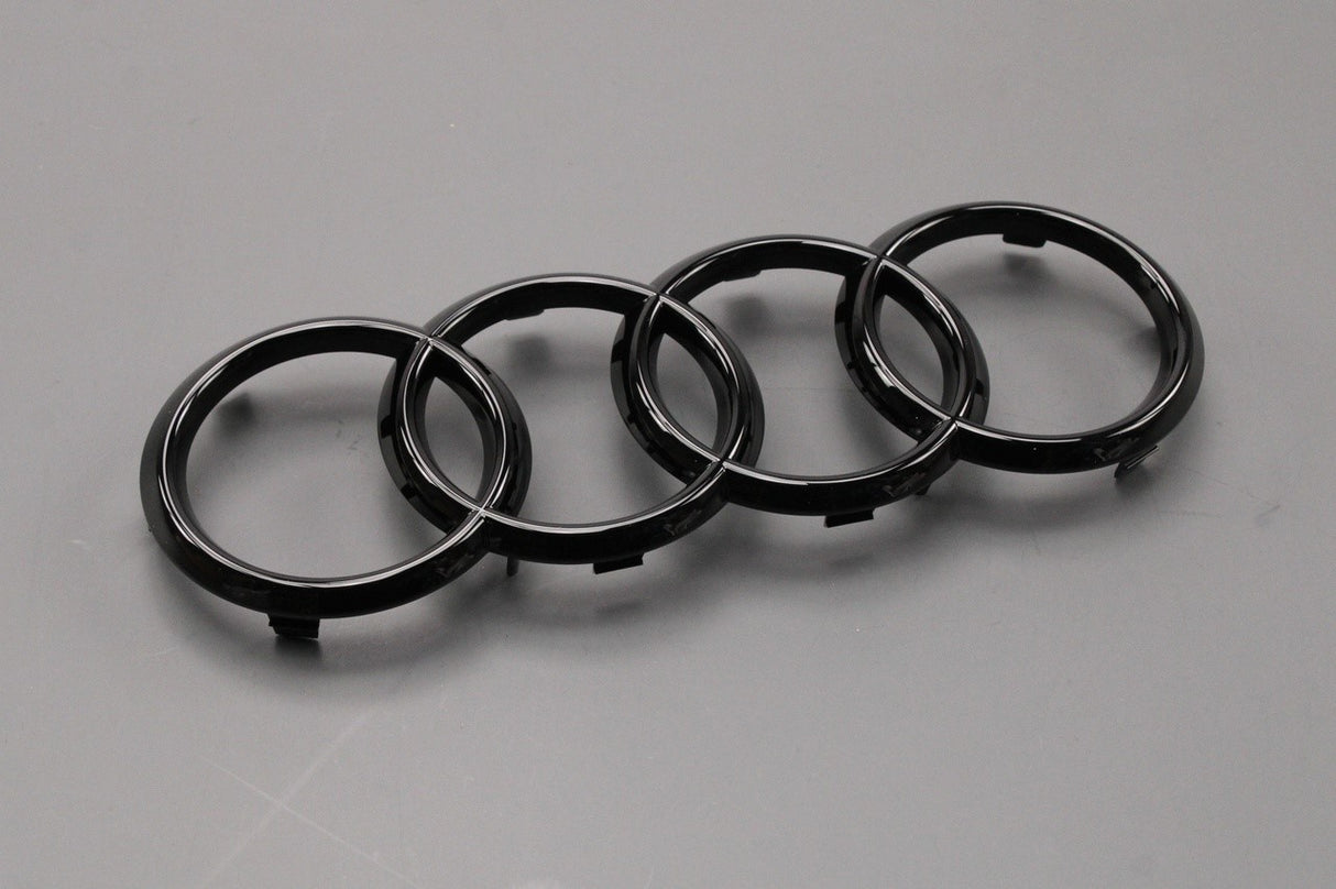 Audi A3 S3 A4 S4 A5 S5 front Audi rings badge in black 8W0071801