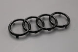 Audi A3 S3 A4 S4 A5 S5 front Audi rings badge in black 8W0071801