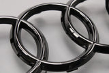 Audi A3 S3 A4 S4 A5 S5 front Audi rings badge in black 8W0071801