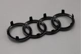 Audi A3 S3 A4 S4 A5 S5 front Audi rings badge in black 8W0071801