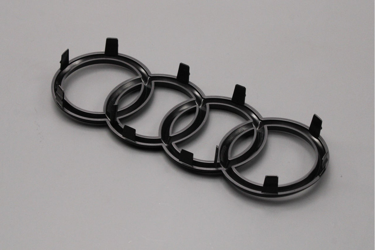 Audi A3 S3 A4 S4 A5 S5 front Audi rings badge in black 8W0071801