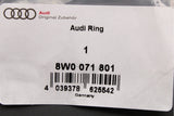 Audi A3 S3 A4 S4 A5 S5 front Audi rings badge in black 8W0071801