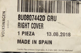 Audi Q3 2012-2014 rear towing eye cover (primed) 8U0807442D GRU