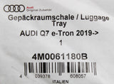 Audi Q7 e-tron 2016-on luggage compartment boot liner 4M0061180B