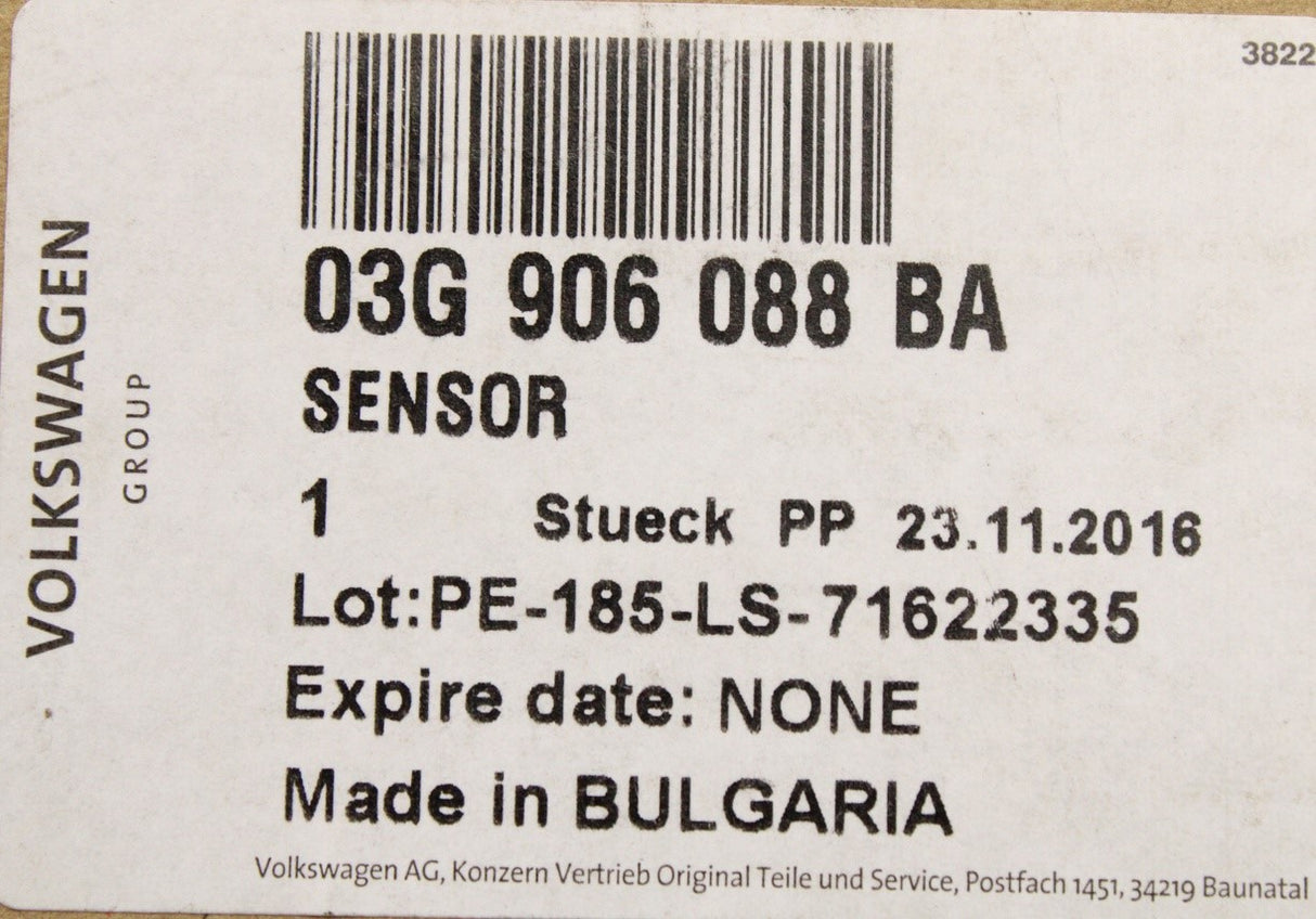 VW Caddy Touran Audi A4 A6 exhaust gas temperature sender 03G906088BA