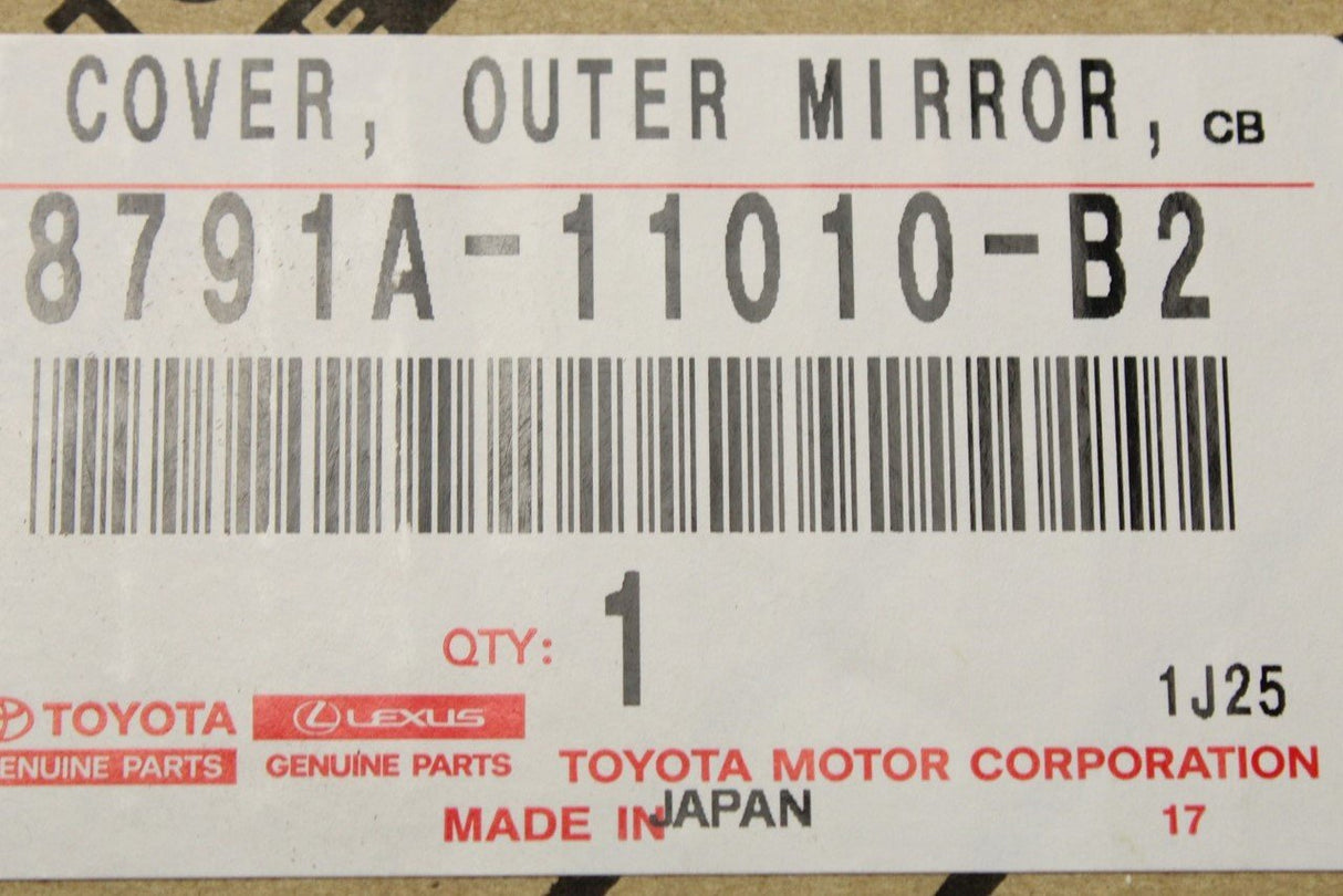 Lexus ES IS LC RC UX 13-on RHD wing mirror cover (right) 8791A-11010-B2