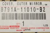 Lexus ES IS LC RC UX 13-on RHD wing mirror cover (right) 8791A-11010-B2