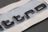 Audi e-tron 2019-on rear Quattro lettering badge black 4KE071806