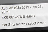 Audi A6 C8 A7 2019-on rear premium carpet floor mats 4K0061276B MNO