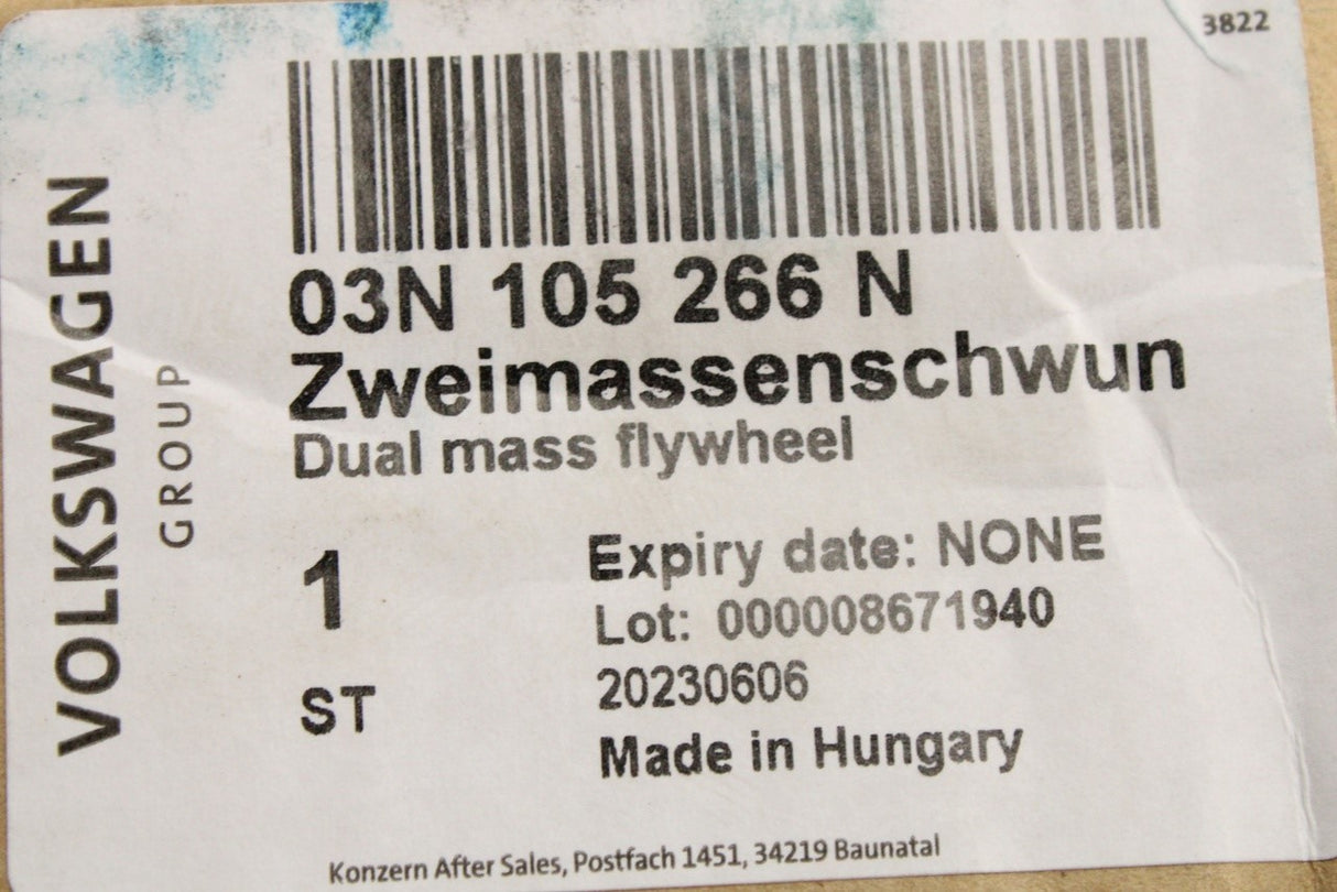 VW Crafter 2017-on dual mass flywheel (2.0 TDI) 03N105266N