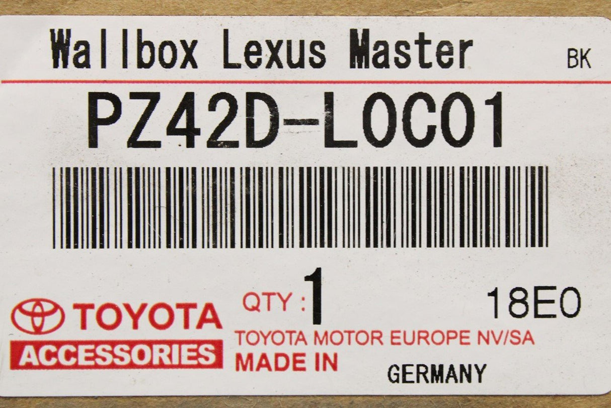 Lexus electric charging wallbox (eMH2) PZ42D-L0C01