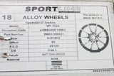 VW Transporter T5 T6 18" sportline alloy wheel (matt dark bronze) ZGBSHA071498C