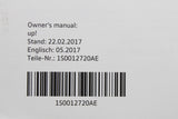 VW Up! 2012-2021 owners manual booklet edition 05.2017 1S0012720AE