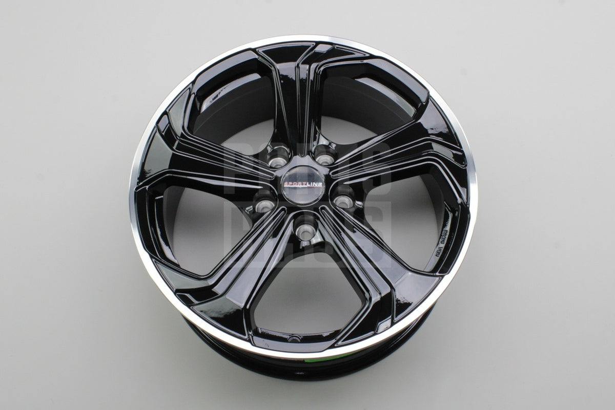 VW Transporter T5.1 T6 Sportline alloy wheel (gloss black) ZGB7HZ071497