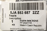 Skoda Fabia Superb Yeti 09-on Skoda lettering badge (rear) 5JA853687 2ZZ