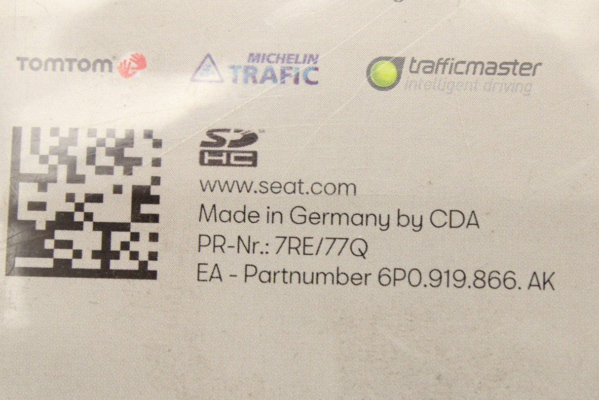 SEAT Navigation map SD card Europe 1 (V8) 6P0919866AK