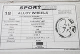 VW Transporter T5.1 T6 Sportline alloy wheel (gloss black) ZGB7HZ071497