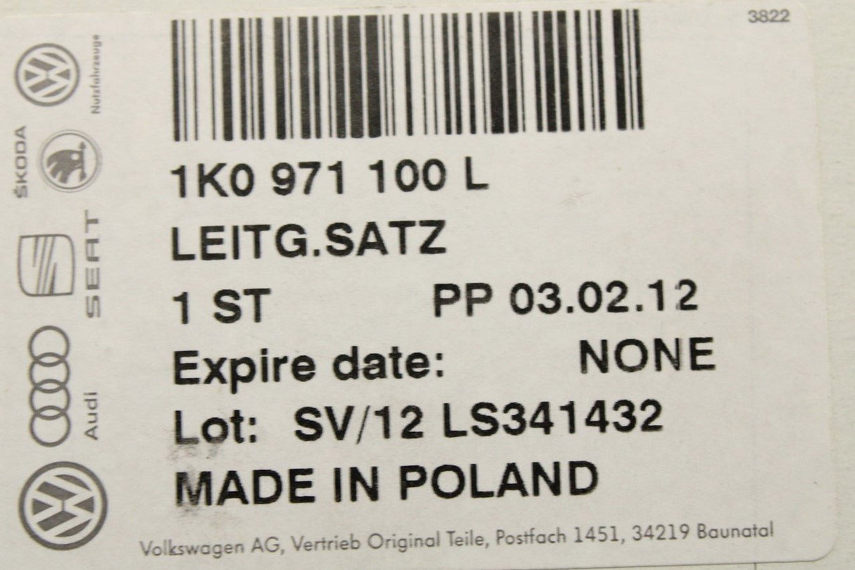 VW Golf MK5 MK6 2006-2013 headliner adapter harness 1K0971100L