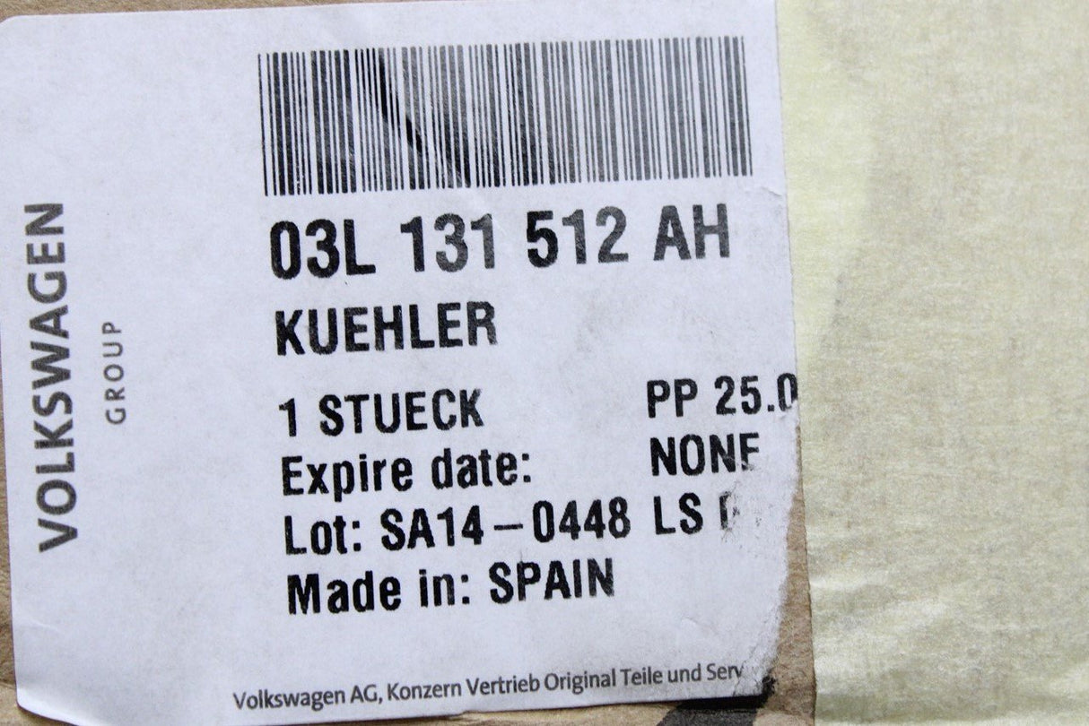 Audi A4 A5 B8 A6 C6 2008-2012 EGR cooler for 2.0 TDI 03L131512AH
