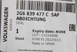 VW Polo AW 2018-on window outer aperture seal black (rear left) 2G6839477C 5AP
