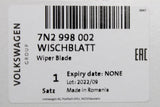 VW Sharan 2011-20 SEAT Alhambra front wiper blade set (RHD) 7N2998002