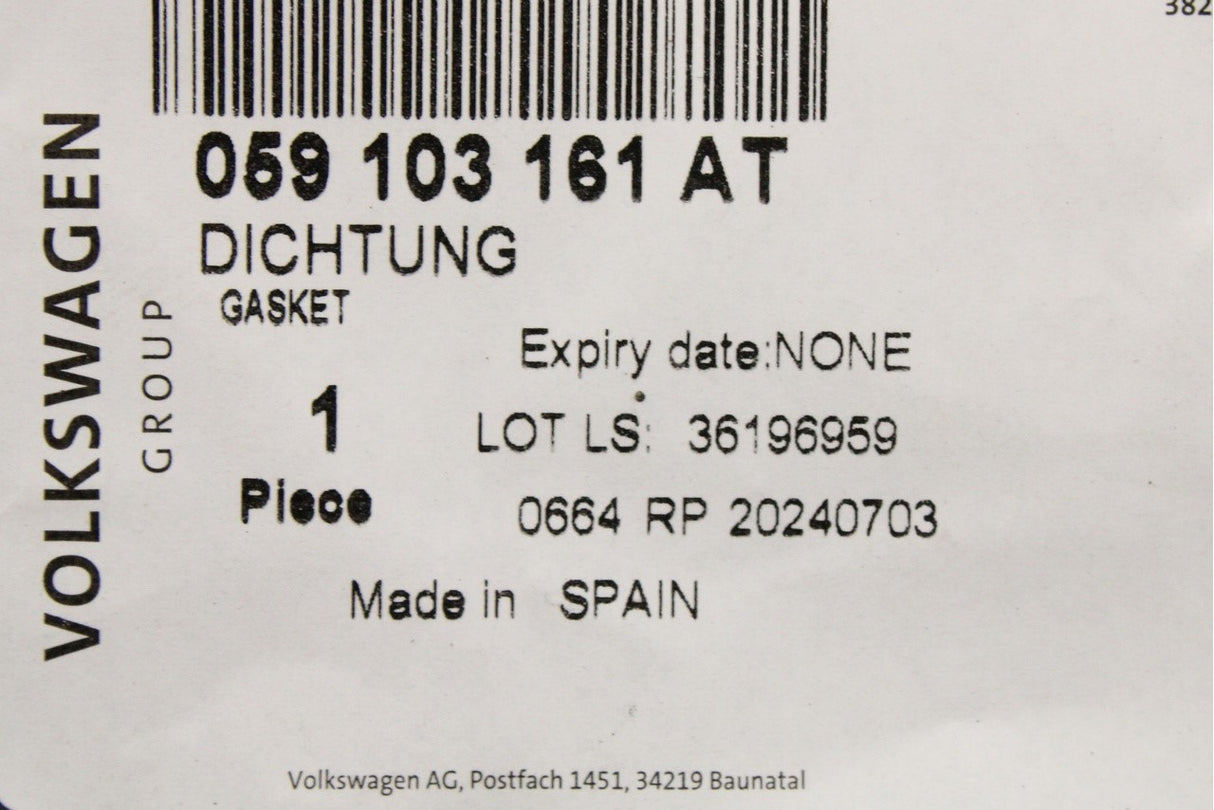 VW Touareg Audi A4 A5 Q5 Q8 3.0 TDI crankcase housing seal 059103161AT
