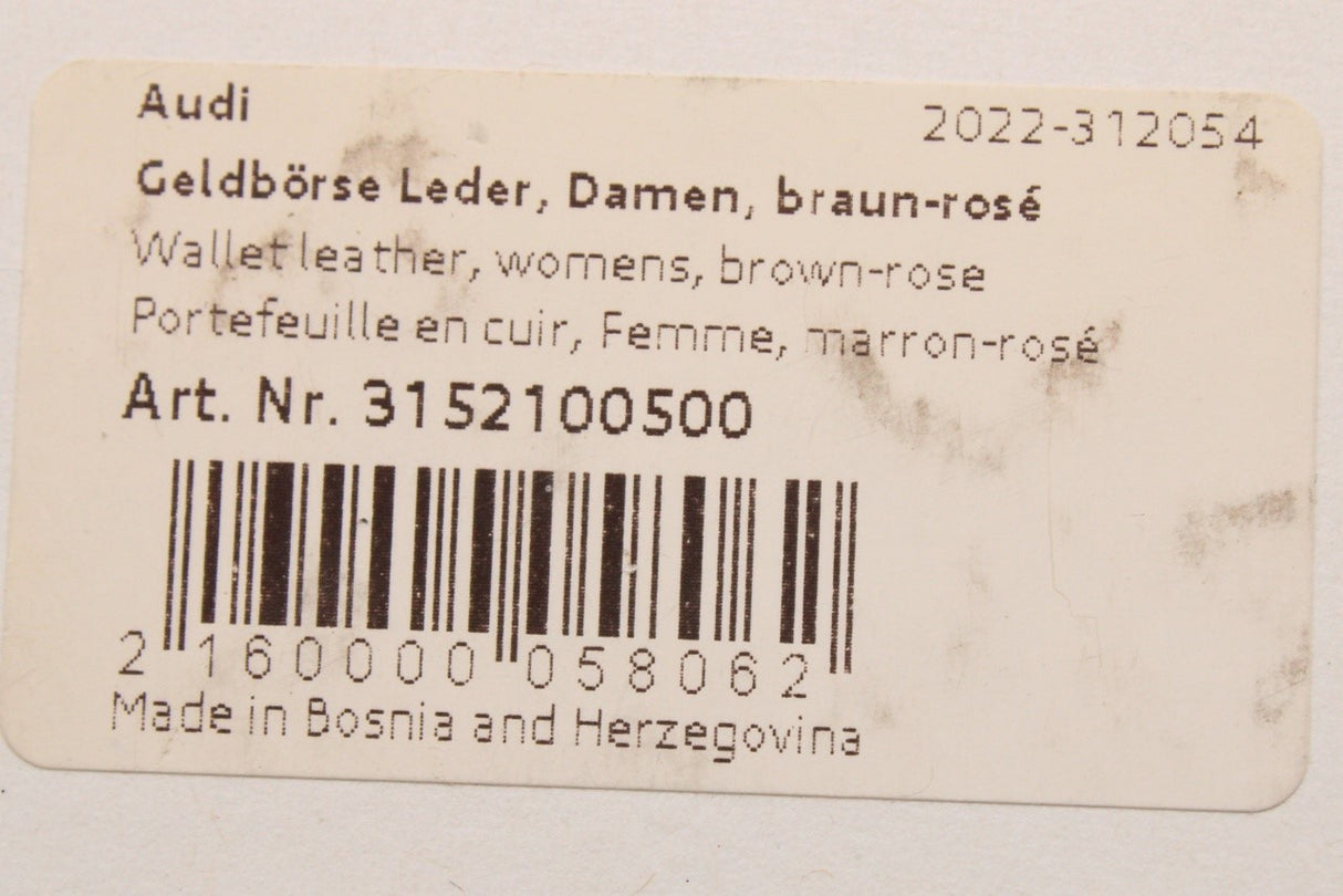 Audi women's leather wallet purse 3152100500