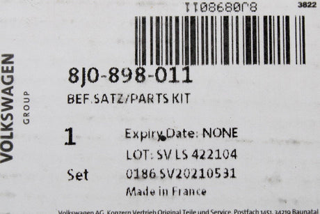 Audi R8 TT TTRS 2007-2015 wing mirror hardware kit 8J0898011