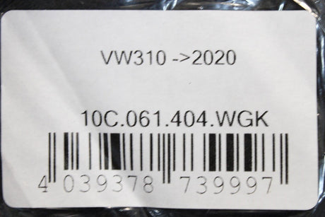 VW ID.3 2020-Onward Front and rear set of mats RHD (Black) 10C061404 WGK