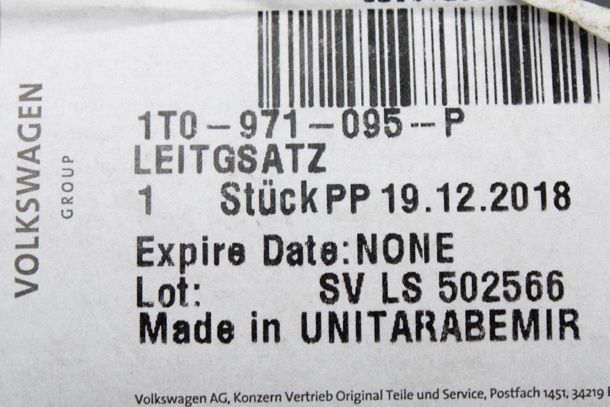 VW Caddy 2004-2011 wiring for ambient temperature sensor 1T0971095P